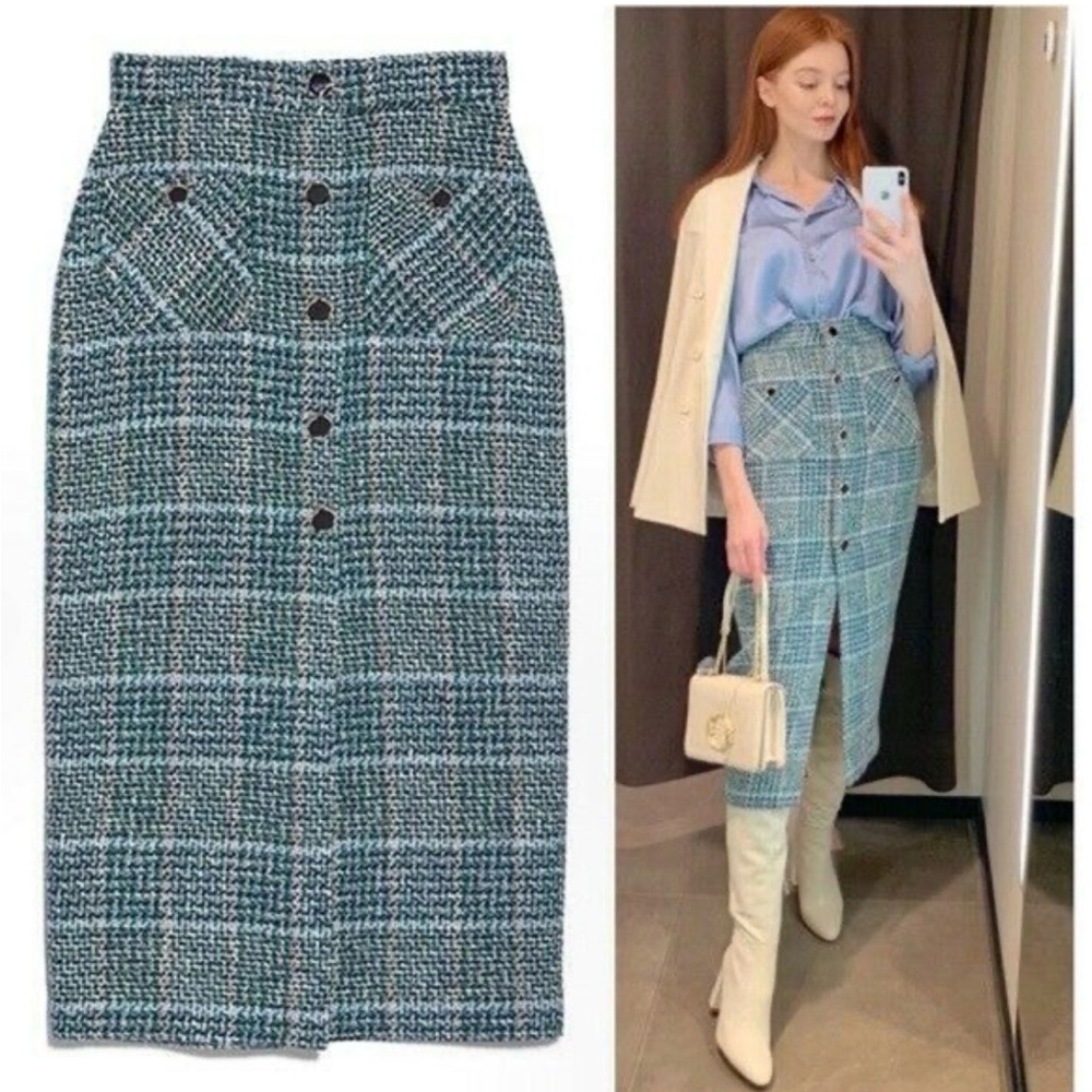 Zara Tweed Pencil Skirt